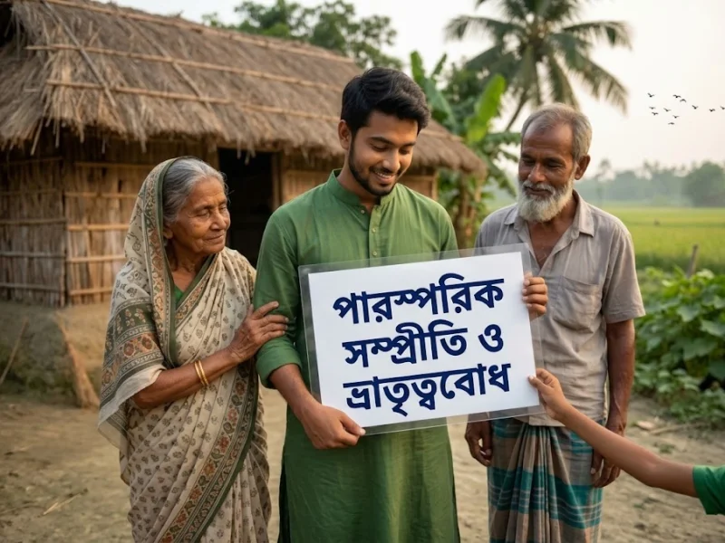 পারস্পরিক সম্প্রীতি ও ভ্রাতৃত্ববোধ
